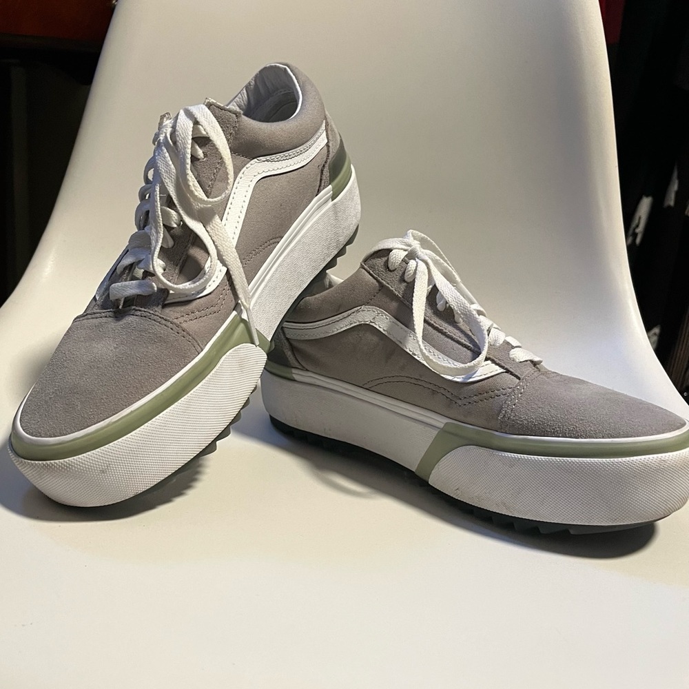 Stackform vans old school size 9.5 suede